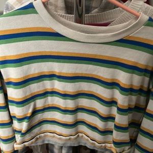 Forever 21 Striped Crop Top